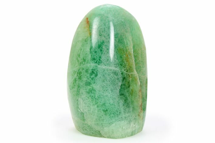 Free-Standing, Polished Green Fluorite - Madagascar #253684